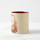 Herfst Mix frame Thanksgiving Tweekleurige Koffiemok (Center)