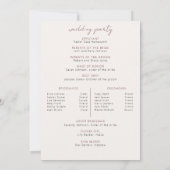 Herfst Modern Bloemen Herfst Huwelijksceremonie Pr (Achterkant)