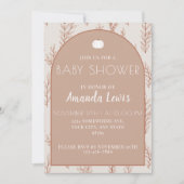 Herfst Modern Schattige Eenvoudig Pompoen Baby sho Kaart (Voorkant)