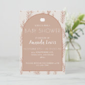 Herfst Modern Schattige Eenvoudig Pompoen Baby sho Kaart (Staand voorkant)