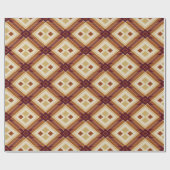 Herfst Moderne Argyle Patroon No10 Cadeaupapier (Vlak)