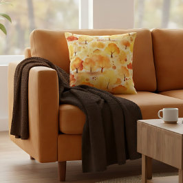 Herfst Moderne kleurrijke hedendaagse herfstbomen Kussen