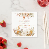 Herfst Moderne Rustieke Terracotta Huwelijk Servet (Insitu)