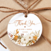 Herfst moderne terracotta bruiloft Bedankt Bedankjes Labels