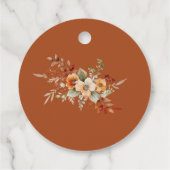 Herfst moderne terracotta bruiloft Bedankt Bedankjes Labels (Achterkant)