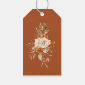 Herfst Moderne Terracotta bruiloft Dank u Cadeaulabel (Achterkant)