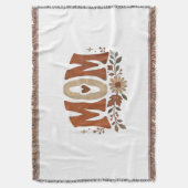 Herfst Moeder Boho Bloemige Terracotta Retro Aards Deken (Voorkant Verticaal)