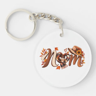 Herfst Moeder Gezellig Herfst Koffie Sleutelhanger