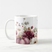 Herfst Mok met pompoenen en bloemen (Links)