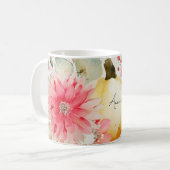 Herfst Mok met pompoenen en bloemen (Voorkant links)