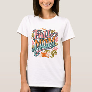 Herfst Mom Baby Aankondiging - Herfst en Halloween T-shirt