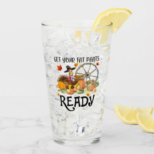 Herfst Mooi Modern Thanksgiving Collectie Glas (Achterkant ijs)