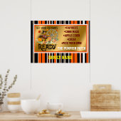 Herfst Mooi Modern Thanksgiving Collectie Poster (Keuken)