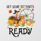 Herfst Mooi Modern Thanksgiving Collectie Raamsticker (Vel)