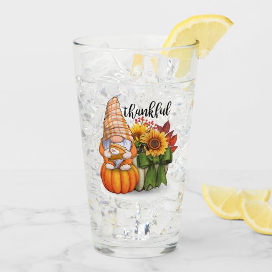 Herfst Mooi Populair Thanksgiving Collectie Glas (Achterkant ijs)