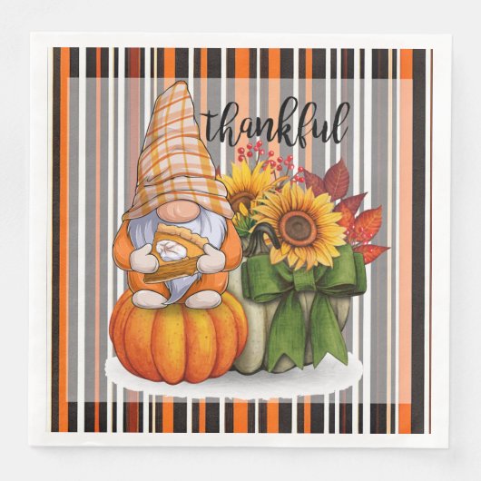 Herfst Mooi Populair Thanksgiving Collectie Servet (Voorkant)