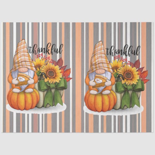 Herfst Mooi Populair Thanksgiving Collectie Tissuepapier (Voorkant)