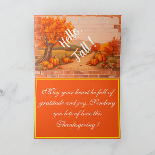 Herfst Mooie Moderne Happy Thanksgiving Kaart