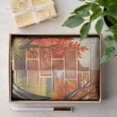 Herfst Mooie Moderne Happy Thanksgiving Tissuepapier (Geschenk)