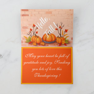Herfst Mooie Populaire Happy Thanksgiving Kaart