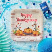 Herfst Mooie Populaire Happy Thanksgiving Papieren Bordje (Feest)