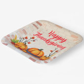 Herfst Mooie Populaire Happy Thanksgiving Papieren Bordje (Gebogen)