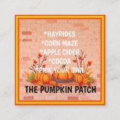 Herfst Mooie Populaire Happy Thanksgiving Vierkante Visitekaartje (Voorkant)