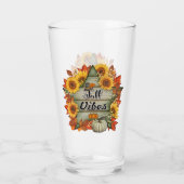 Herfst Mooie Trendy Thanksgiving Collectie Glas (Achterkant)