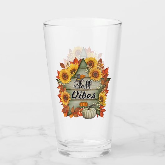 Herfst Mooie Trendy Thanksgiving Collectie Glas (Achterkant)