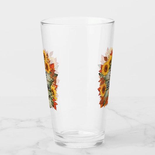 Herfst Mooie Trendy Thanksgiving Collectie Glas (Links)
