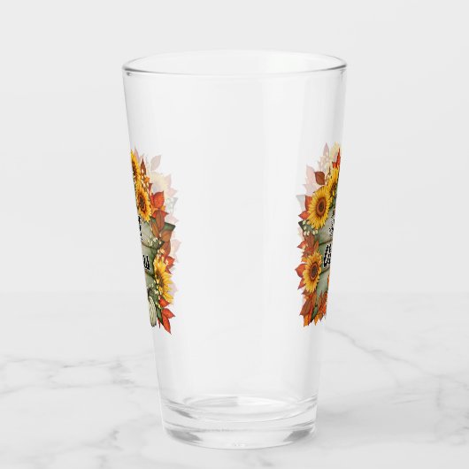 Herfst Mooie Trendy Thanksgiving Collectie Glas (Rechts)