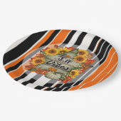 Herfst Mooie Trendy Thanksgiving Collectie Papieren Bordje (Gekanteld)