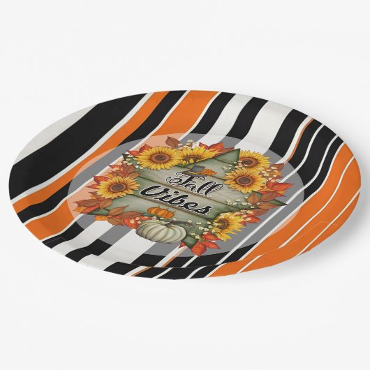 Herfst Mooie Trendy Thanksgiving Collectie Papieren Bordje (Gekanteld)