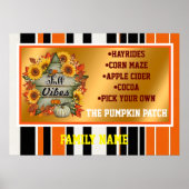 Herfst Mooie Trendy Thanksgiving Collectie Poster (Voorkant)