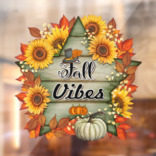 Herfst Mooie Trendy Thanksgiving Collectie Raamsticker