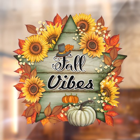 Herfst Mooie Trendy Thanksgiving Collectie Raamsticker (Vel 2)