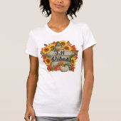 Herfst Mooie Trendy Thanksgiving Collectie T-shirt (Voorkant)