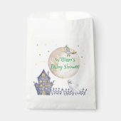 Herfst Moon Witch Spooky House Baby shower Bedankzakje (Voorkant)