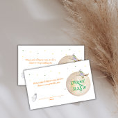 Herfst Moon Witch Spooky Luier Raffle Baby shower Informatiekaartje