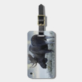 Herfst - Moose Bagagelabel (Voorkant verticaal)