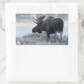 Herfst - Moose Rechthoekige Sticker (Tas)