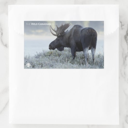 Herfst - Moose Rechthoekige Sticker (Tas)