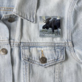 Herfst - Moose Vierkante Button 5,1 Cm (In situ)