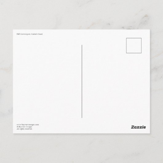 Herfst Morning over de kust van Maine Briefkaart (Achterkant)