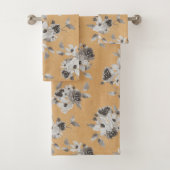 Herfst Mosterd Bloemen Badkamer Handdoek Set (Insitu)