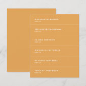 Herfst Mosterd Terracotta Trouwplaats Kaart DIY (Voorkant / Achterkant)