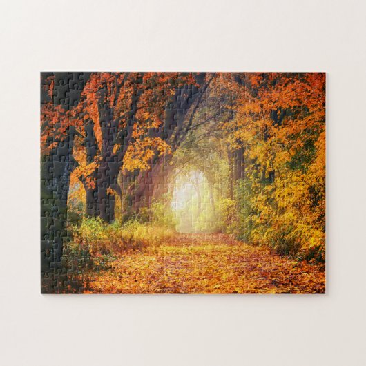 Herfst Mountain Art Schilderachtig puzzels Complex (Horizontaal)