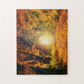 Herfst Mountain Art Schilderachtig puzzels Complex (Verticaal)