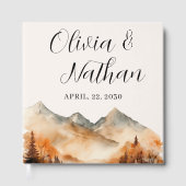 Herfst Mountain bruiloft Gastenboek (Voorkant)