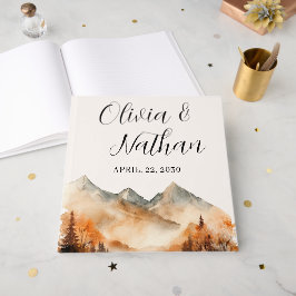 Herfst Mountain bruiloft Gastenboek